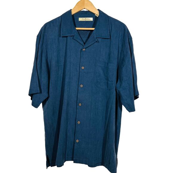Tommy Bahama Shirts Tommy Bahama Silk Short Sleeve Stripe Shirt